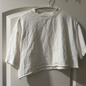 Topshop White crop top